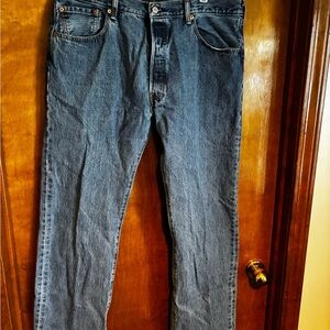 Levi's Dark Blue Straight Jeans